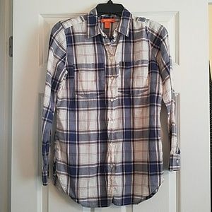 Joe Fresh Plaid Button Down Shirt